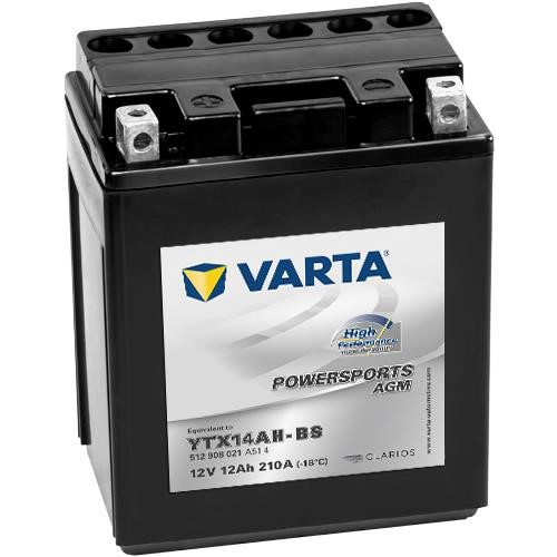 Varta 512908021A514 Акумулятор Varta Powersports AGM 12В 12Ач 210А(EN) L+ 512908021A514: Купити в Україні - Добра ціна на EXIST.UA!