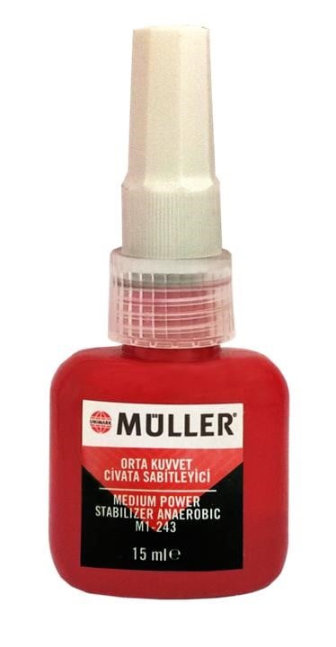 Muller 890142010 Фіксатор різьби для роз'ємних з'єднань Muller Moderate Screw Stabilizer, 15 мл 890142010: Приваблива ціна - Купити в Україні на EXIST.UA!