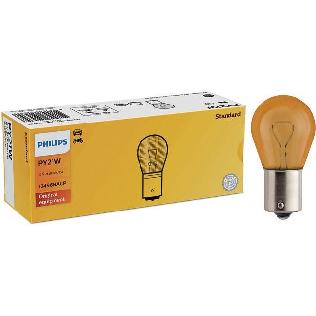Philips Лампа розжарювання жовта PY21W 12V 21W – ціна 55 UAH