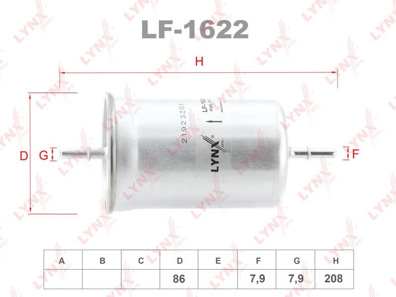 LYNXauto LF-1622 Фільтр палива LF1622: Купити в Україні - Добра ціна на EXIST.UA!