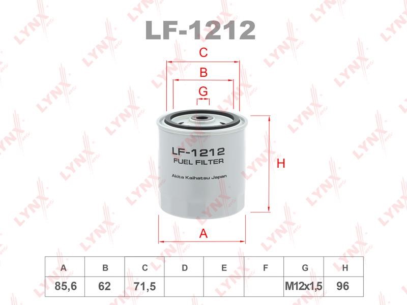 LYNXauto LF-1212 Фільтр палива LF1212: Купити в Україні - Добра ціна на EXIST.UA!