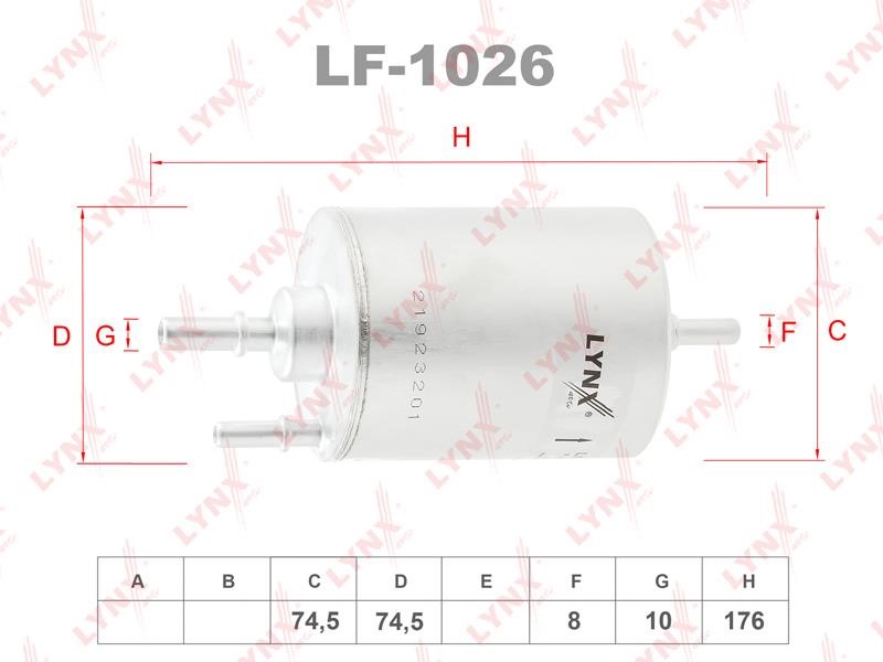 LYNXauto LF-1026 Фільтр палива LF1026: Купити в Україні - Добра ціна на EXIST.UA!