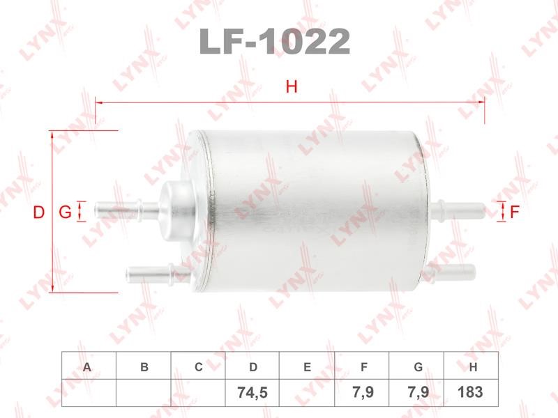 LYNXauto LF-1022 Фільтр палива LF1022: Купити в Україні - Добра ціна на EXIST.UA!