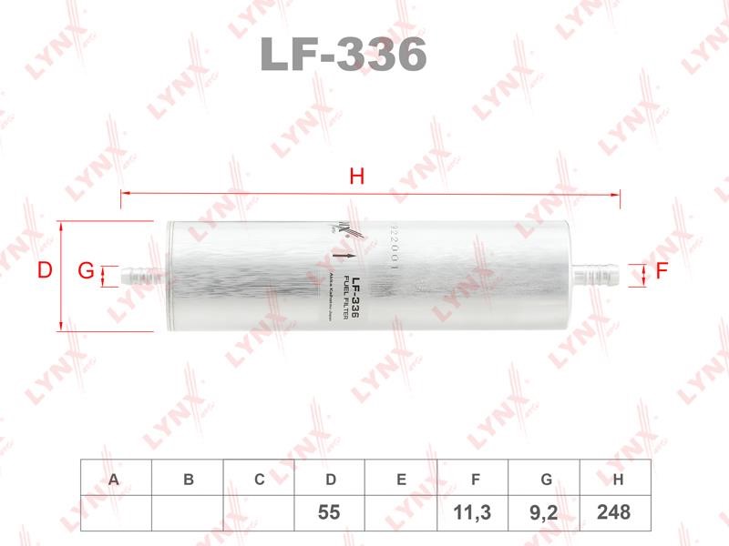 LYNXauto LF-336 Фільтр палива LF336: Купити в Україні - Добра ціна на EXIST.UA!