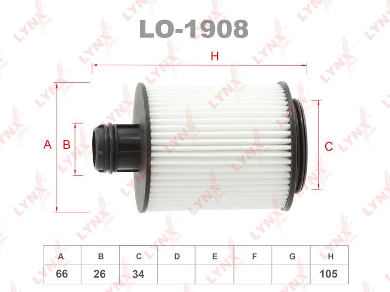 LYNXauto LO-1908 Фільтр масляний LO1908: Купити в Україні - Добра ціна на EXIST.UA!