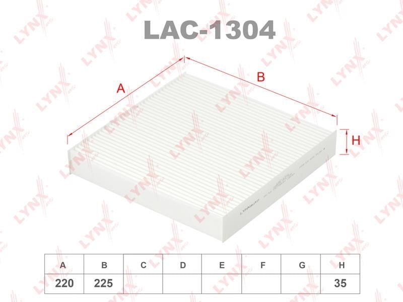 LYNXauto LAC-1304 Фільтр салону LAC1304: Купити в Україні - Добра ціна на EXIST.UA!