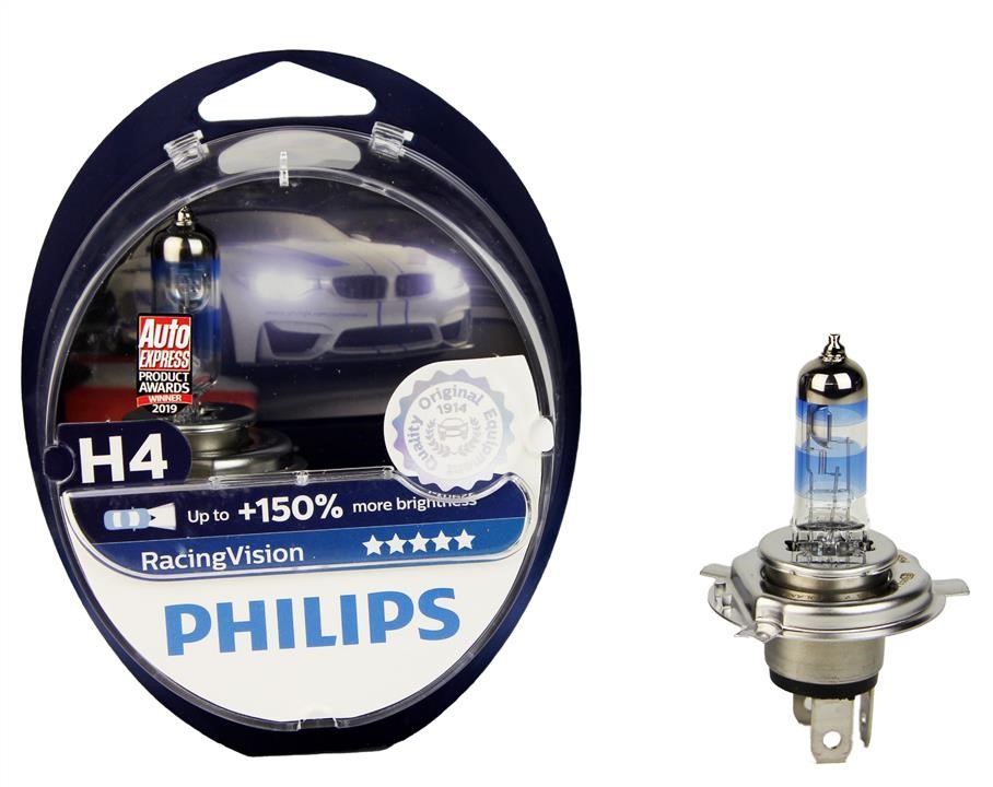 Philips Лампа галогенна Philips Racingvision +150% 12В H4 60&#x2F;55Вт +150% – ціна