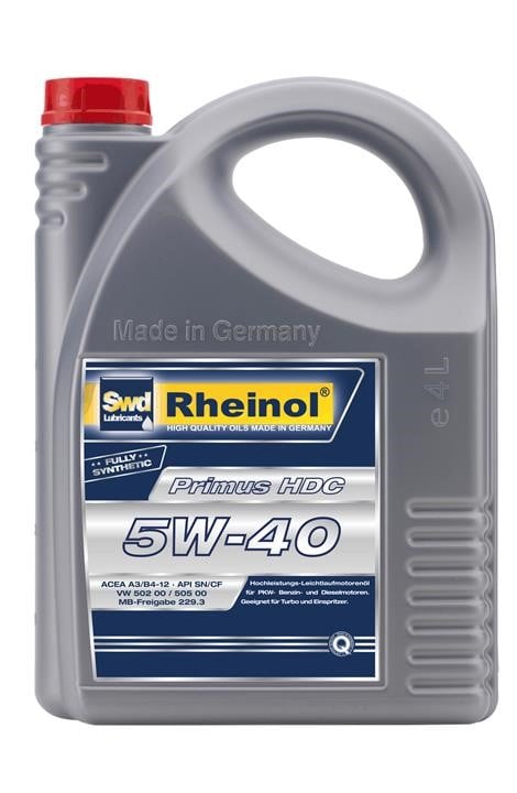 SWD Rheinol 31167.470 Моторна олива SWD Rheinol Primus HDC 5W-40, 4л 31167470: Купити в Україні - Добра ціна на EXIST.UA!