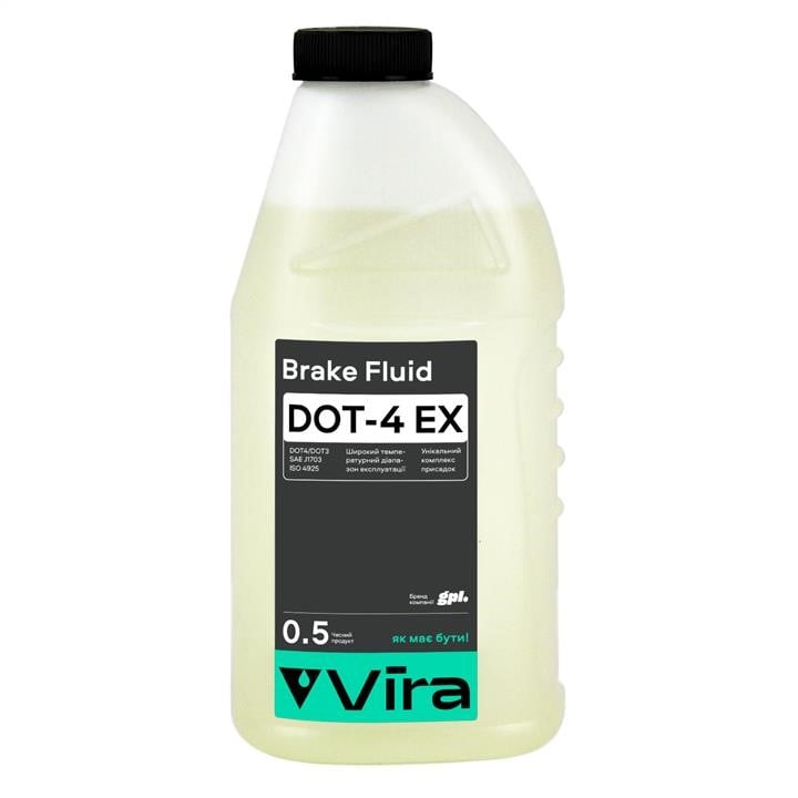 Vira VI1201 Рідина гальмівна Vira DOT 4 EX, 0,5л VI1201: Приваблива ціна - Купити в Україні на EXIST.UA!