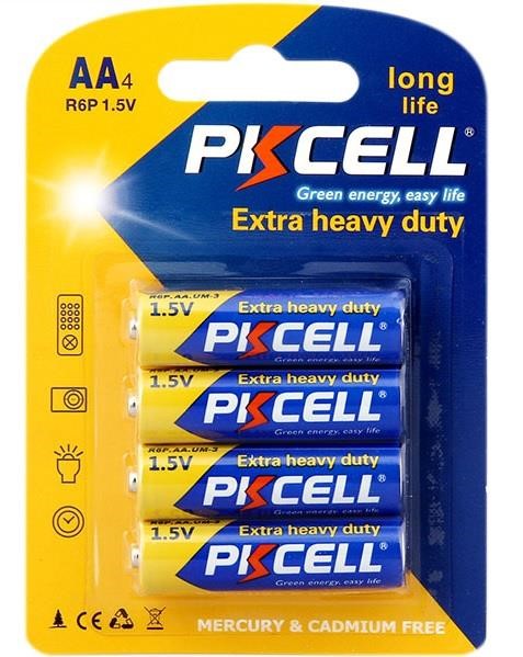 PkCell 09308 Батарейка сольова PKCELL 1.5V AA / R6 09308: Купити в Україні - Добра ціна на EXIST.UA!