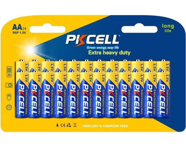 PkCell 09310 Батарейка сольова PKCELL 1.5V AA / R6 09310: Купити в Україні - Добра ціна на EXIST.UA!