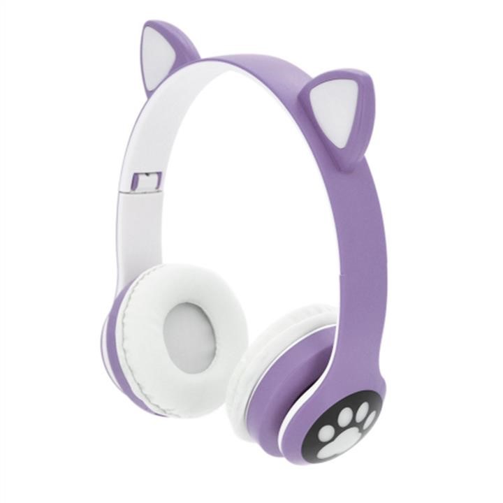 Voltronic 31055 Бездротові навушники Bluetooth Cat Ear YR-28 Led, Purple 31055: Купити в Україні - Добра ціна на EXIST.UA!