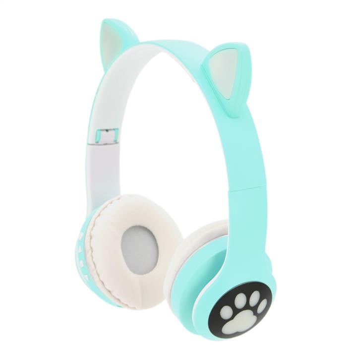 Voltronic 24226 Бездротові навушники Bluetooth Cat Ear VZV-23M Led, Green 24226: Купити в Україні - Добра ціна на EXIST.UA!