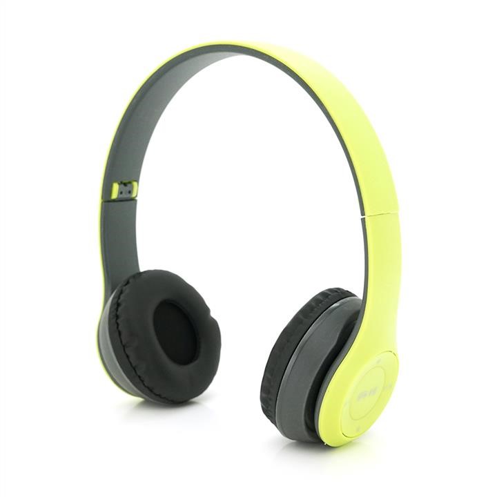 Voltronic 34192 Бездротові навушники Bluetooth P47 Led, Green/Silver 34192: Купити в Україні - Добра ціна на EXIST.UA!