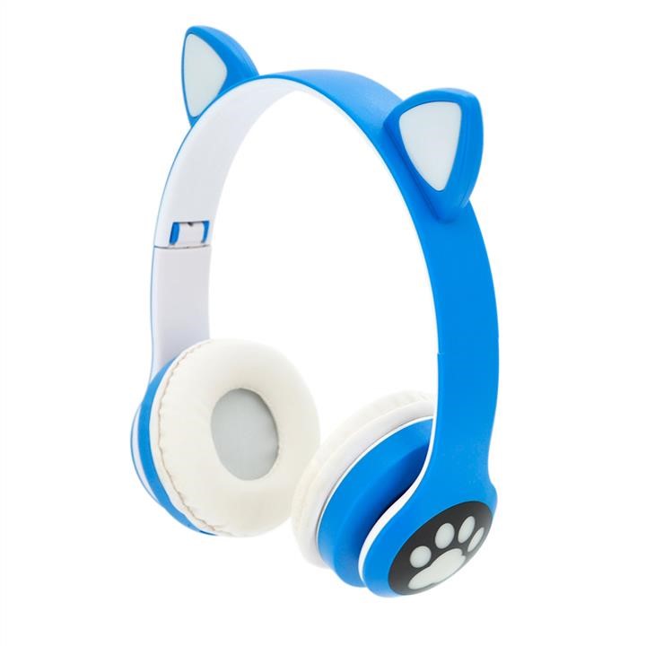 Voltronic 29712 Бездротові навушники Bluetooth Cat Ear VZV-28M Led, Blue 29712: Купити в Україні - Добра ціна на EXIST.UA!