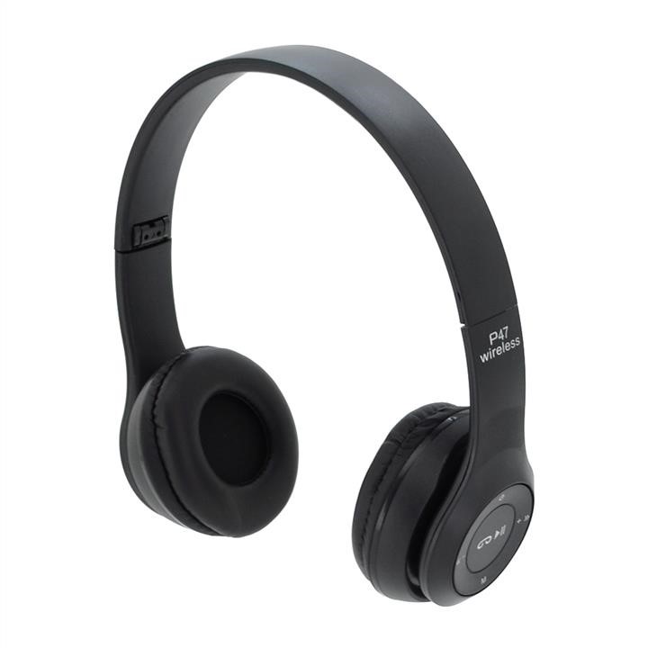 Voltronic 29881 Бездротові навушники Bluetooth P47 Led, Black 29881: Купити в Україні - Добра ціна на EXIST.UA!