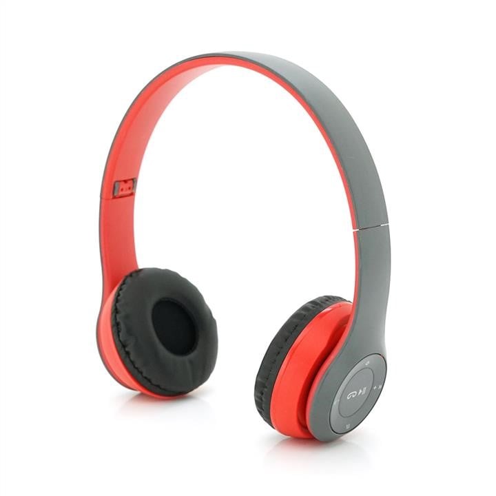 Voltronic 29883 Бездротові навушники Bluetooth P47 Led, Red/Silver 29883: Купити в Україні - Добра ціна на EXIST.UA!