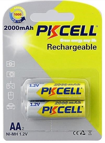 PkCell 09330 Акумулятор PKCELL 1.2V AA 2000mAh NiMH Rechargeable Battery, Q2 09330: Купити в Україні - Добра ціна на EXIST.UA!