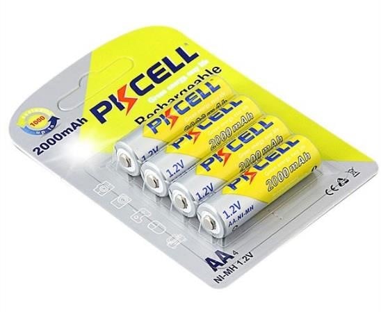 PkCell 09331 Акумулятор PKCELL 1.2V AA 2000mAh NiMH Rechargeable Battery, Q12 09331: Купити в Україні - Добра ціна на EXIST.UA!