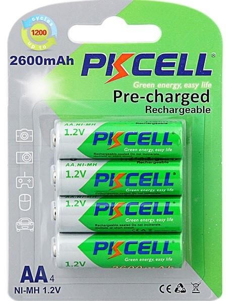 PkCell 09319 Акумулятор PKCELL 1.2V AA 2600mAh NiMH Already Charged, Q12 09319: Купити в Україні - Добра ціна на EXIST.UA!