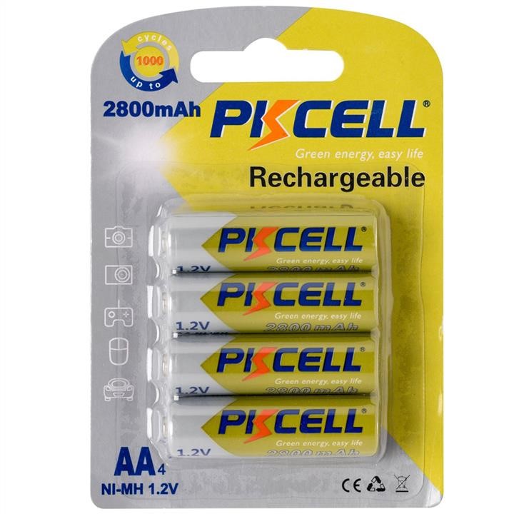PkCell 16686 Акумулятор PKCELL 1.2V AA 2800mAh NiMH Rechargeable Battery, Q12 16686: Купити в Україні - Добра ціна на EXIST.UA!