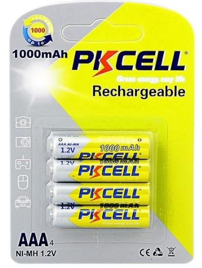 PkCell 09337 Акумулятор PKCELL 1.2V AAA 1000mAh NiMH Rechargeable Battery, Q12 09337: Приваблива ціна - Купити в Україні на EXIST.UA!