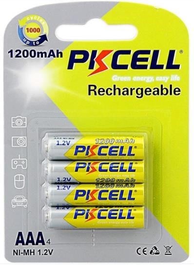 PkCell 09338 Акумулятор PKCELL 1.2V AAA 1200mAh NiMH Rechargeable Battery, Q12 09338: Приваблива ціна - Купити в Україні на EXIST.UA!