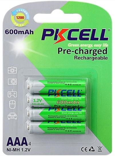 PkCell 09325 Акумулятор PKCELL 1.2V AAA 600mAh NiMH Already Charged, Q12 09325: Приваблива ціна - Купити в Україні на EXIST.UA!