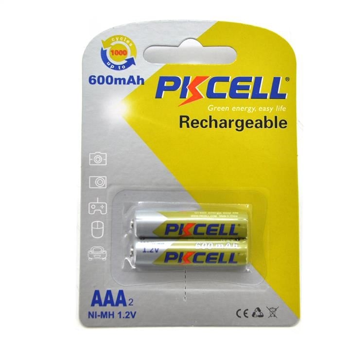 PkCell 09341 Акумулятор PKCELL 1.2V AAA 600mAh NiMH Rechargeable Battery, Q12 09341: Купити в Україні - Добра ціна на EXIST.UA!