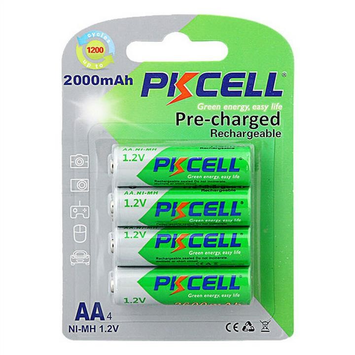 PkCell 09326 Акумулятор PKCELL 1.2V  AA 2000mAh NiMH Already Charged, Q12 09326: Купити в Україні - Добра ціна на EXIST.UA!