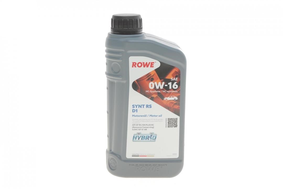 Rowe 20005-0010-99 Моторна олива ROWE HIGHTEC SYNT RS D1 0W-16, 1л 20005001099: Приваблива ціна - Купити в Україні на EXIST.UA!