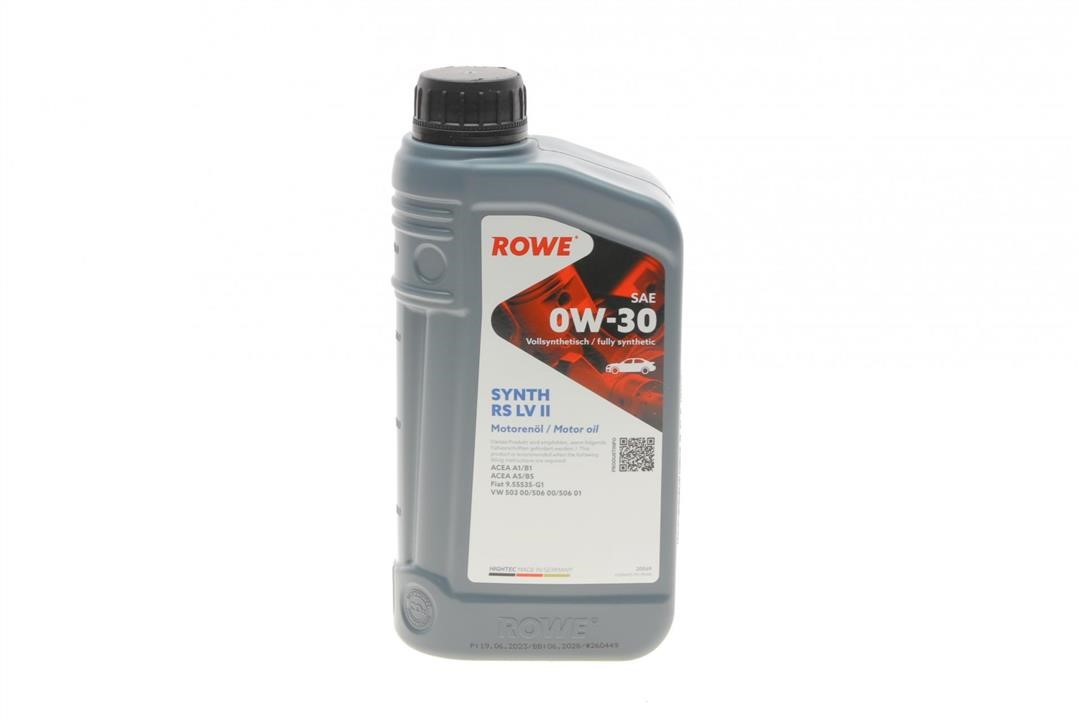 Rowe 20069-0010-99 Моторна олива ROWE HIGHTEC SYNTH RS LV II 0W-30, 1л 20069001099: Купити в Україні - Добра ціна на EXIST.UA!