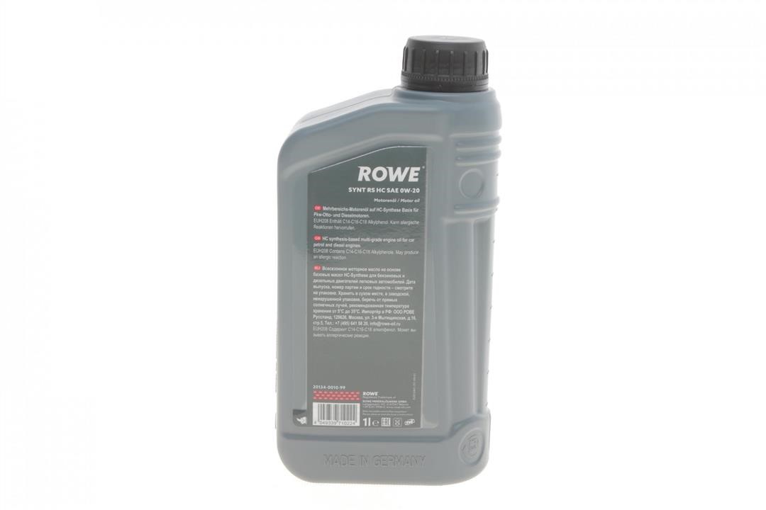 Моторна олива ROWE HIGHTEC SYNT RS HC 0W-20, 1л Rowe 20134-0010-99