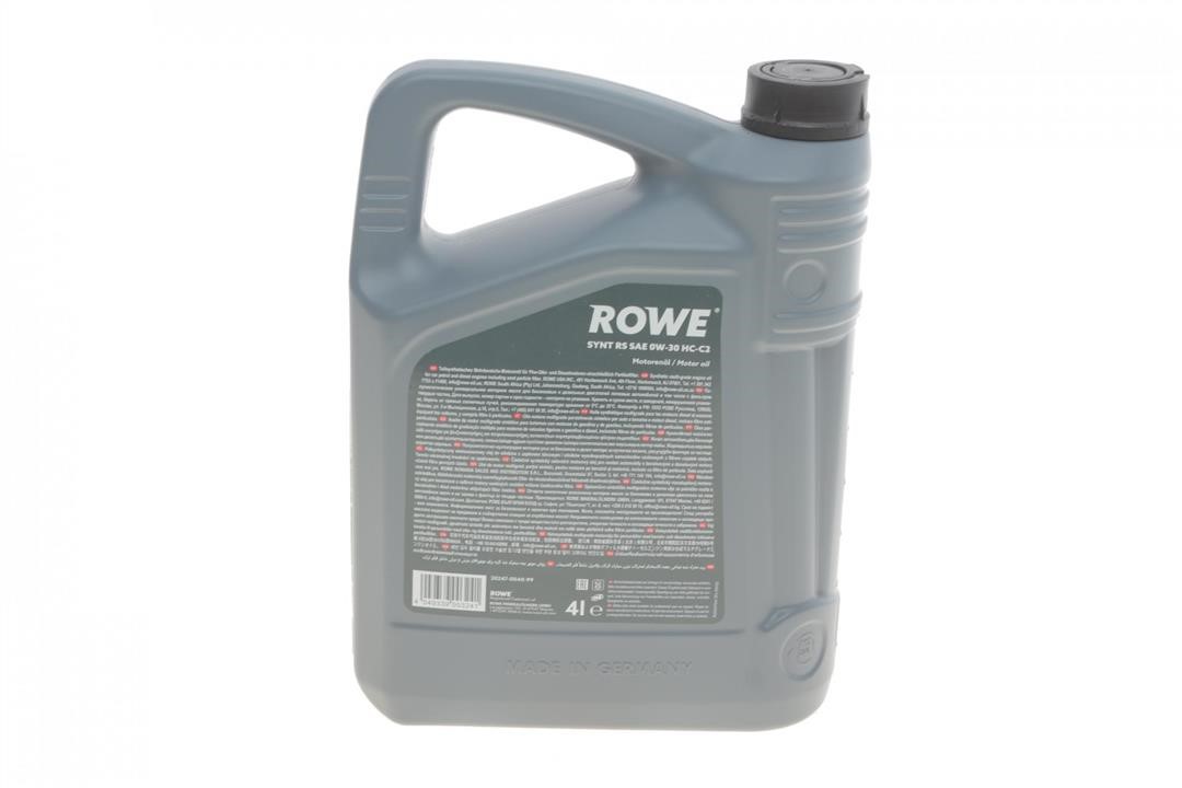 Моторна олива ROWE HIGHTEC SYNT RS HC-C2 0W-30, 4л Rowe 20247-0040-99