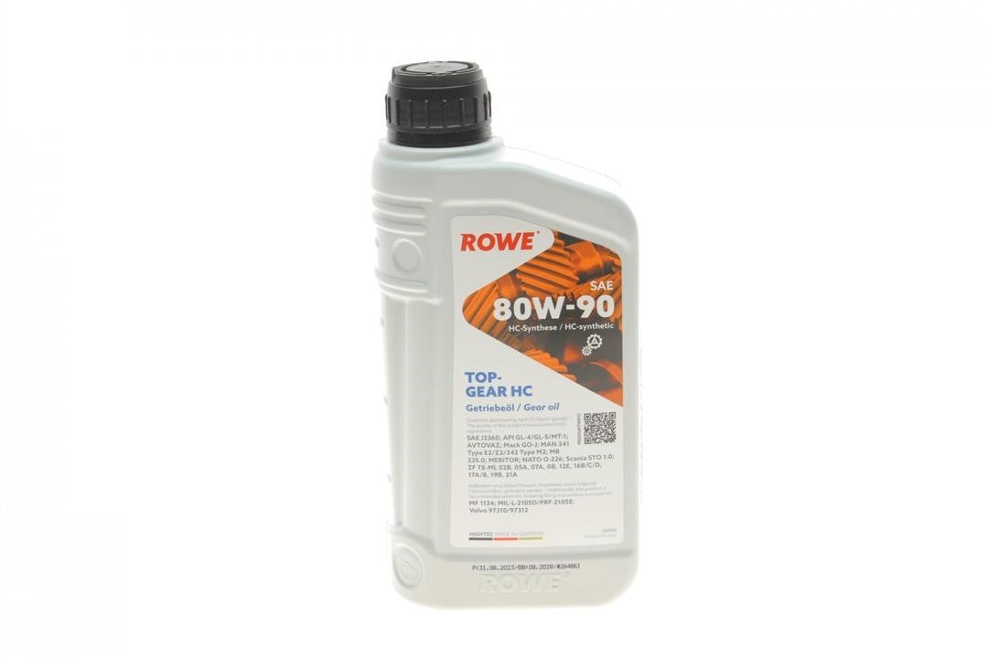Rowe 25000-0010-99 Олива трансміссійна ROWE HIGHTEC TOPGEAR HC 80W-90, 1л 25000001099: Купити в Україні - Добра ціна на EXIST.UA!