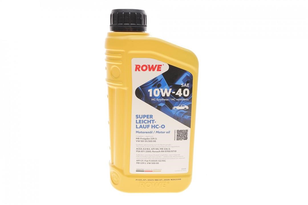 Rowe 20058-0010-99 Моторна олива ROWE HIGHTEC SUPER LEICHTLAUF HC-O 10W-40, 1л 20058001099: Купити в Україні - Добра ціна на EXIST.UA!