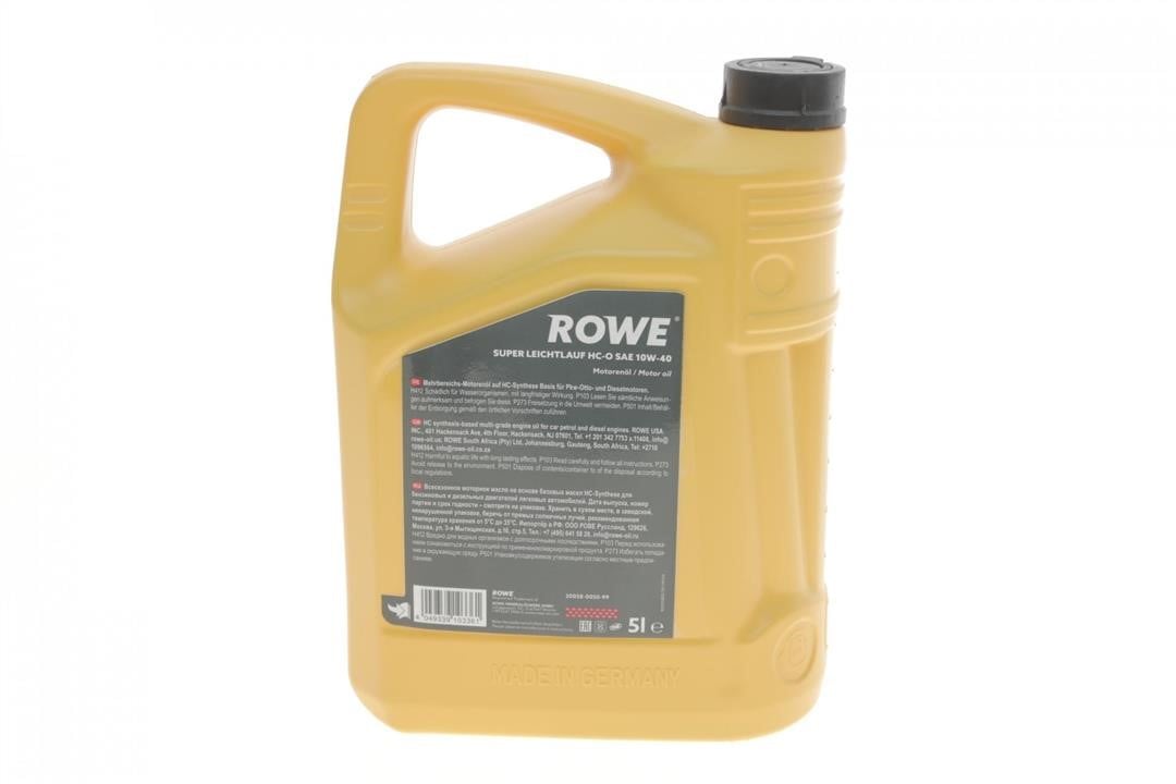 Моторна олива ROWE HIGHTEC SUPER LEICHTLAUF HC-O 10W-40, 5л Rowe 20058-0050-99