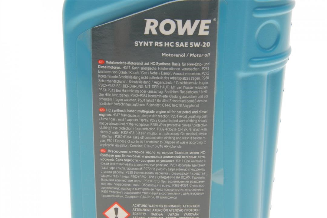 Моторна олива ROWE HIGHTEC SYNT RS HC 5W-20, 1л Rowe 20186-0010-99