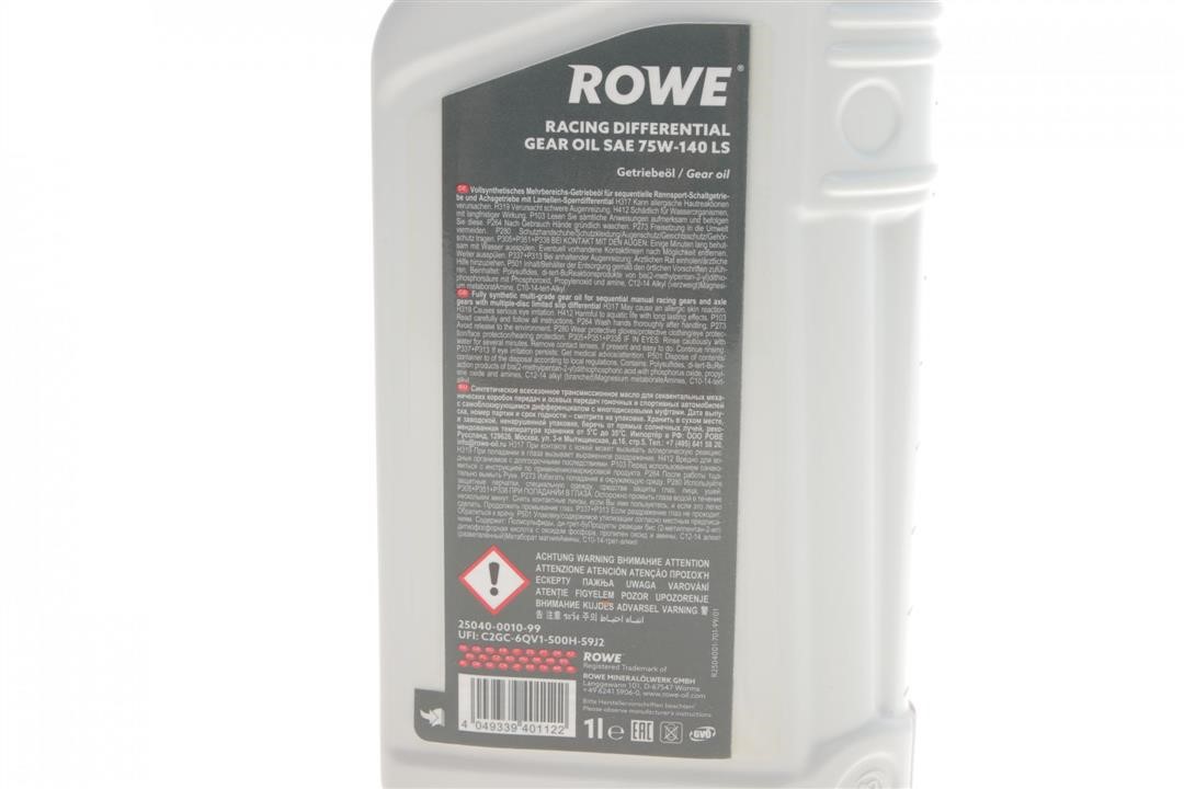Олива трансміссійна ROWE HIGHTEC RACING DIFFERENTIAL LS 75W-140, 1л Rowe 25040-0010-99