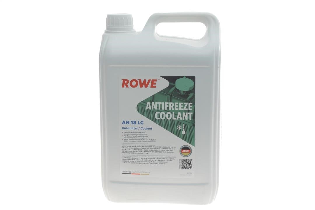 Rowe 21133-0050-99 Антифриз ROWE HIGHTEC G12+ зелений, концентрат, 5л 21133005099: Купити в Україні - Добра ціна на EXIST.UA!