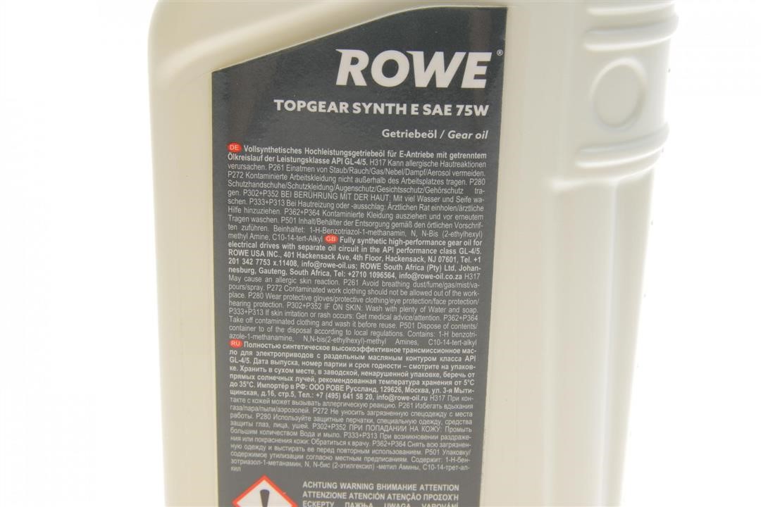 Олива трансміссійна ROWE HIGHTEC TOPGEAR SYNTH E 75W, 1л Rowe 25027-0010-99