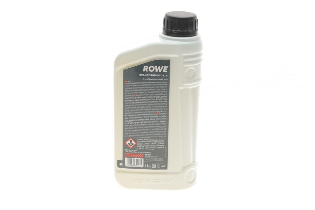Рідина гальмівна ROWE HIGHTEC DOT 4 LV, 1л Rowe 25114-0010-99