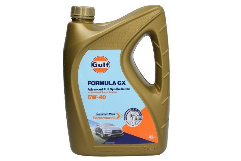Gulf 5056004113524 Моторна олія Gulf Formula GX 5W-40, 4л 5056004113524: Приваблива ціна - Купити в Україні на EXIST.UA!