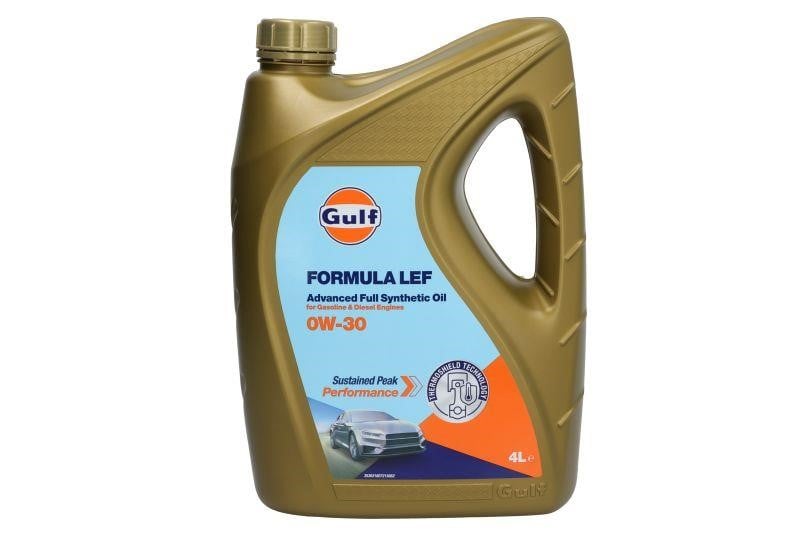 Gulf FORMULALEF0W304L Моторна олія Gulf Formula LEF 0W-30, 4л FORMULALEF0W304L: Приваблива ціна - Купити в Україні на EXIST.UA!