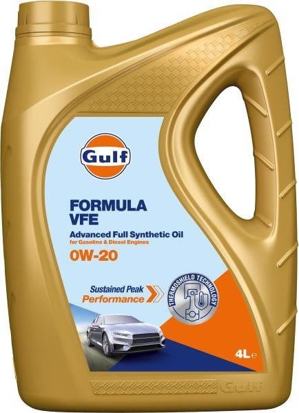 Gulf FORMULAVFE0W204L Моторна олія Gulf Formula VFE 0W-20, 4л FORMULAVFE0W204L: Купити в Україні - Добра ціна на EXIST.UA!