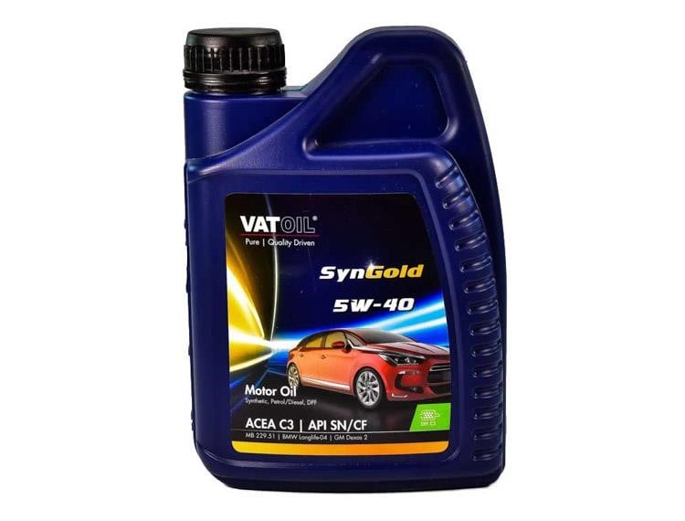 Vatoil 50195 Моторна олива Vatoil SynGold 5W-40, 5л 50195: Купити в Україні - Добра ціна на EXIST.UA!