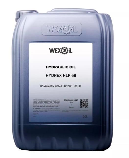 WEXOIL 1231099 Олива гідравлічна WEXOIL Hydrех HLP 68, 20л 1231099: Купити в Україні - Добра ціна на EXIST.UA!