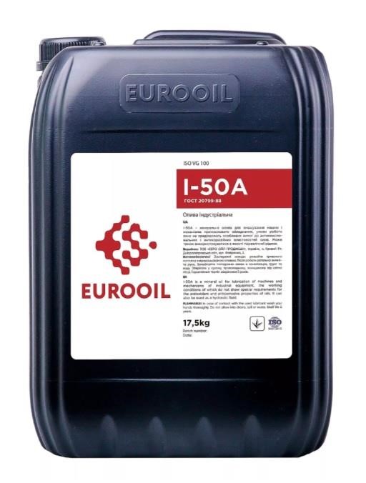EUROOIL 1231808 Олива індустріальна EUROOIL E-OIL I-50, 17,5л 1231808: Купити в Україні - Добра ціна на EXIST.UA!