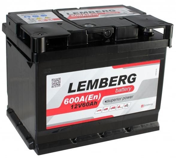 LEMBERG battery LB60-1 Акумулятор LEMBERG battery 12В 60Аг 600A(EN) L+ LB601: Купити в Україні - Добра ціна на EXIST.UA!