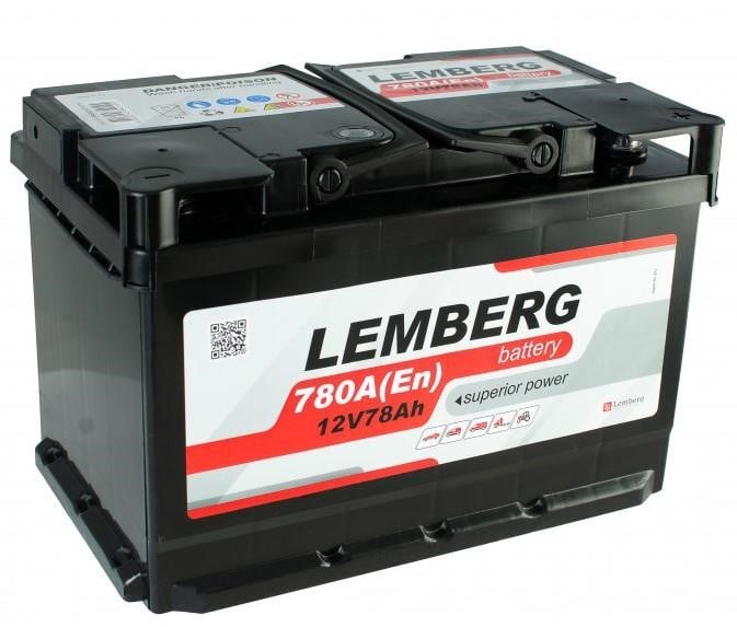 LEMBERG battery LB78-0 Акумулятор LEMBERG battery 12В 78Аг 780A(EN) R+ LB780: Купити в Україні - Добра ціна на EXIST.UA!